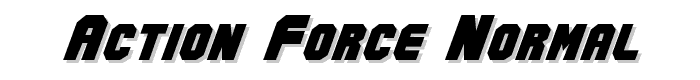 Action Force Normal font